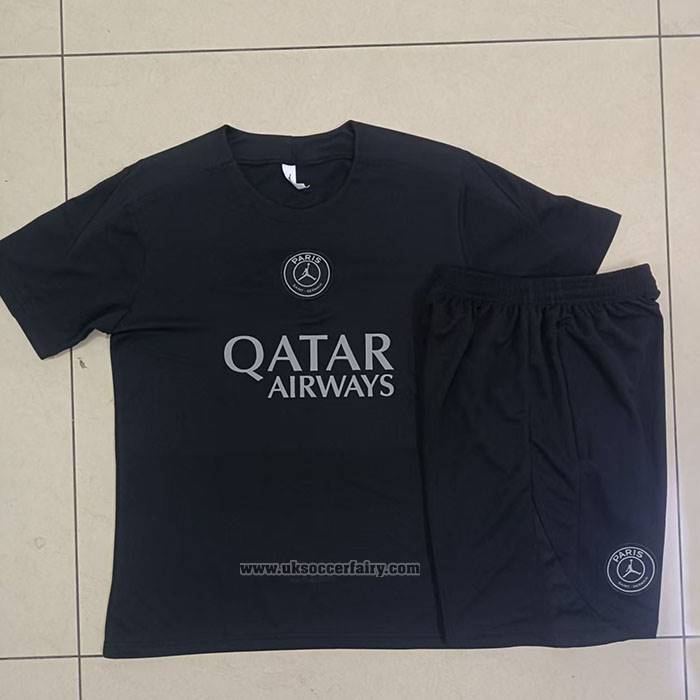 Tracksuit Paris Saint-Germain Jordan Short Sleeve 2025-2026 Black - Shorts